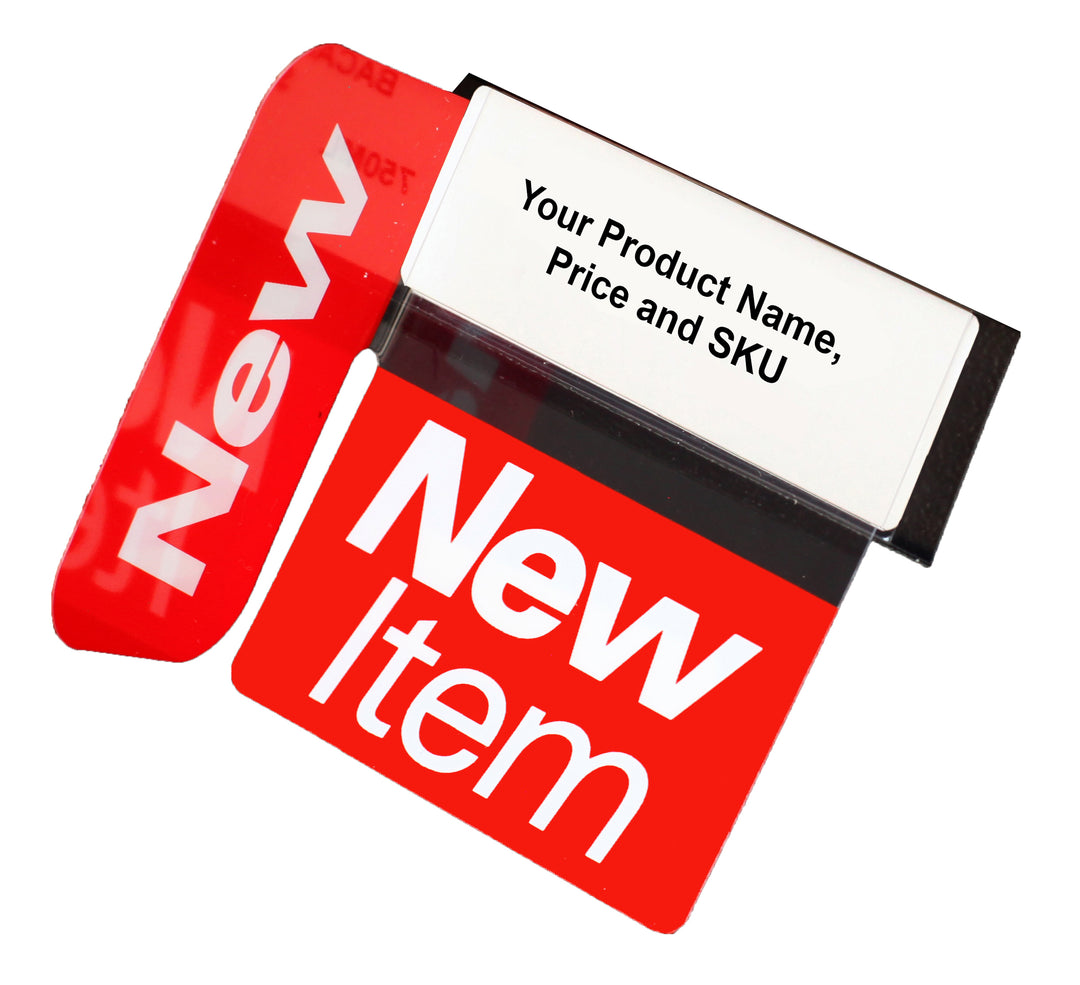 New Item with Right Angle Reusable Promo Tags - image 1