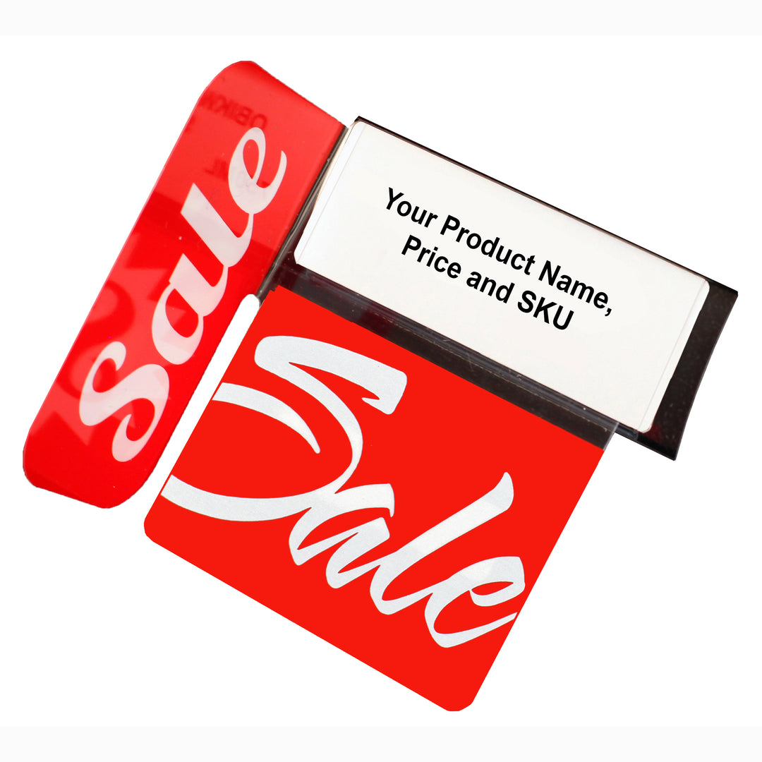 Sale with Right Angle Reusable Promo Tags - image 1