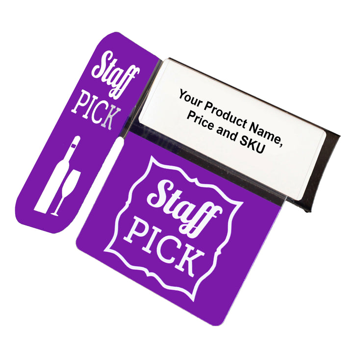 Staff Pick with Right Angle Reusable Promo Tags