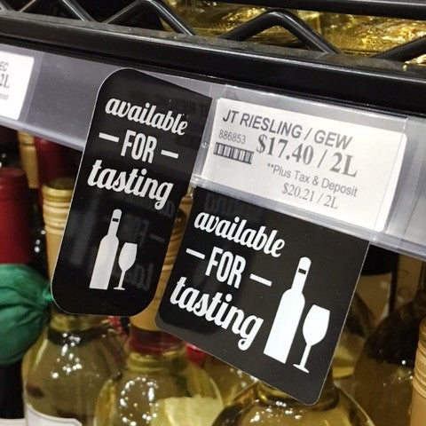 AVAILABLE FOR TASTING Right Angle Promo Tags - B71-691 - image 2