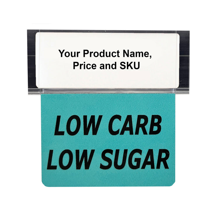 Low Carb Low Sugar Reusable Promo Tags - image 1