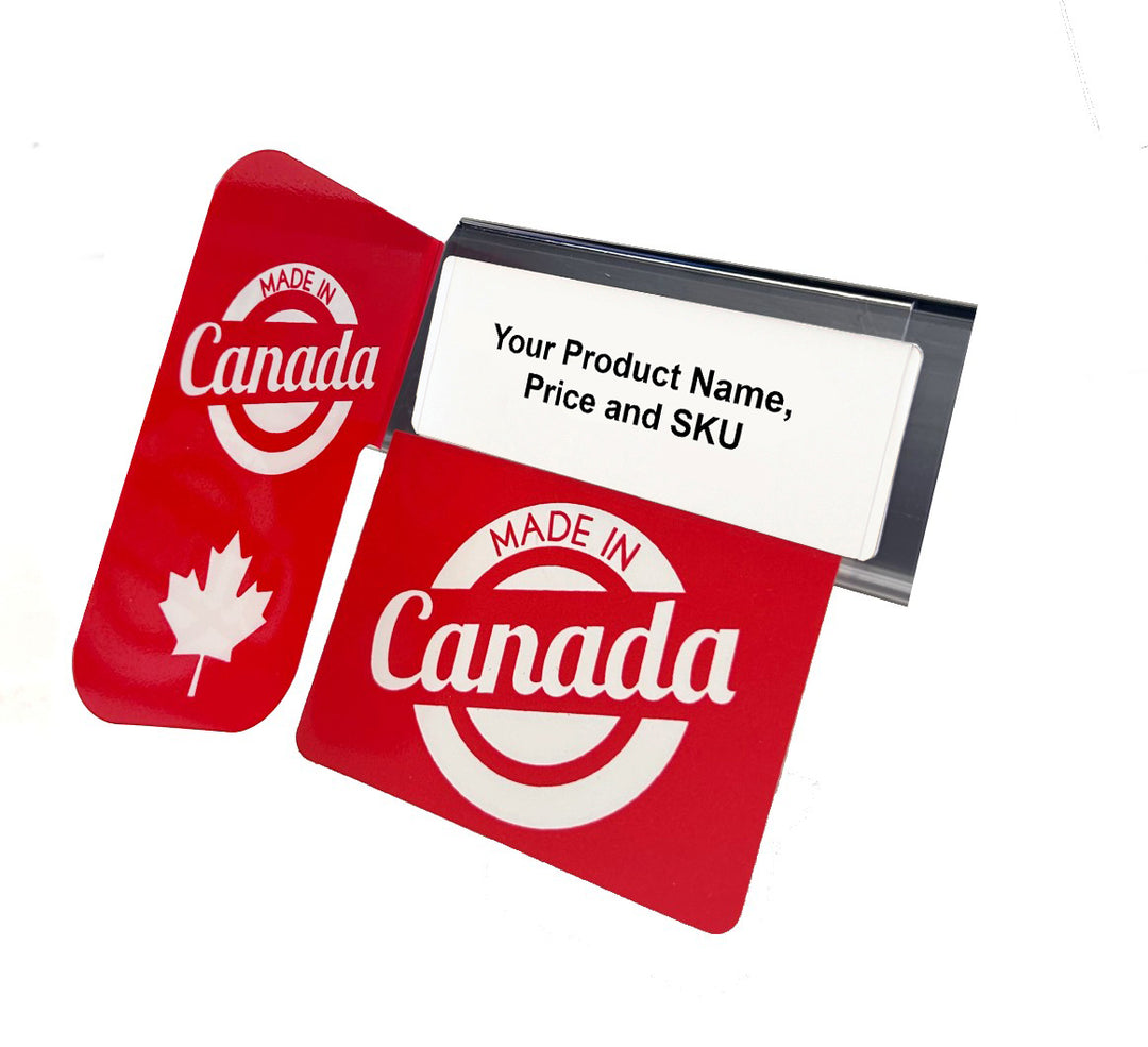 Made In Canada with Right Angle Reusable Promo Tags - image 1
