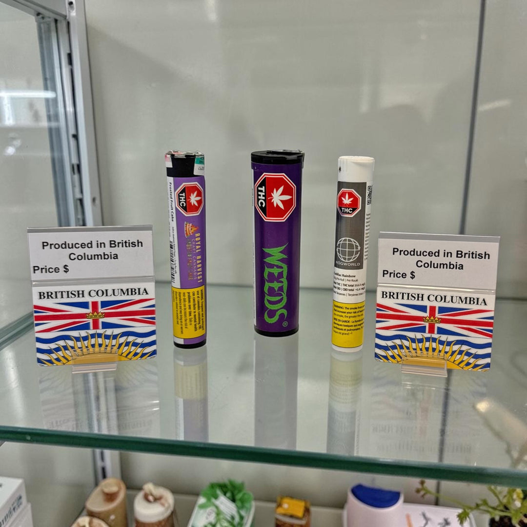 British Columbia Reusable Drop-Down Origin Flags