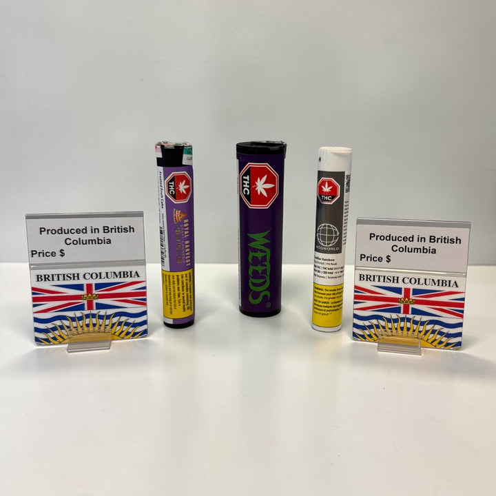 British Columbia Reusable Drop-Down Origin Flags