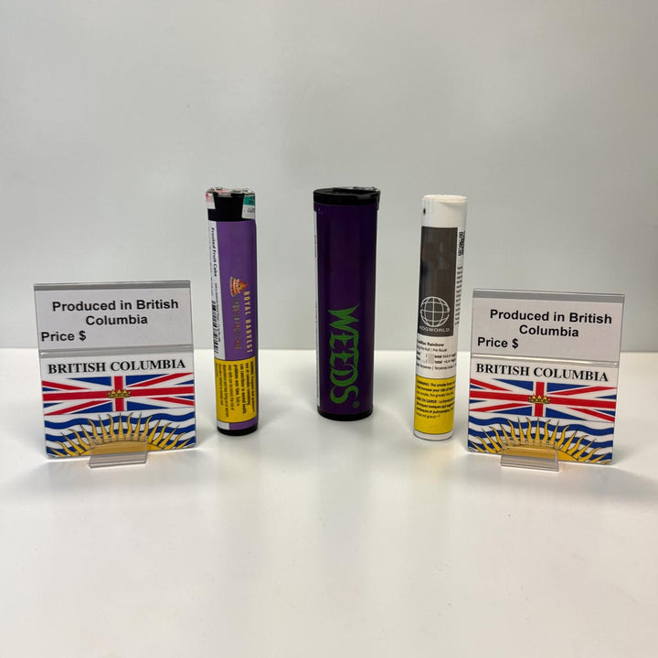 British Columbia Reusable Drop-Down Origin Flags