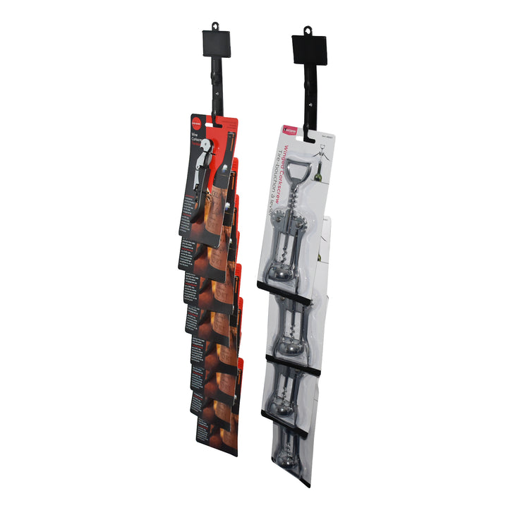 Hanging Merchandise Stands-with Black Plastic Clips