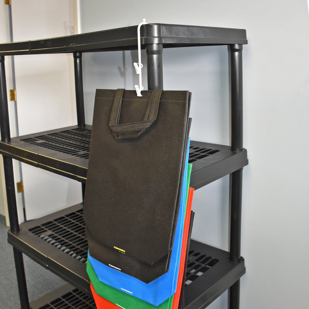 Hanging Merchandise Stands-with White Metal Clips