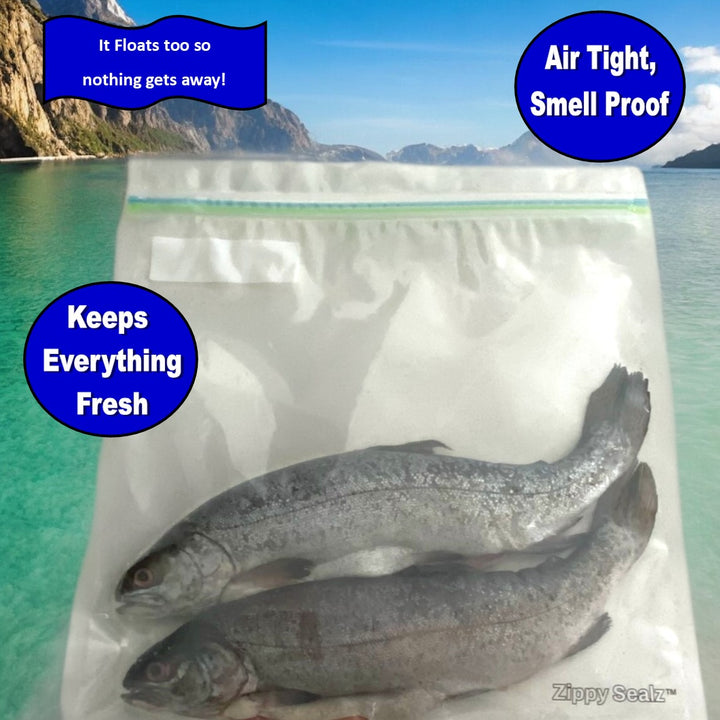 Zippy Sealz V 2.0 Outdoors Smell Proof, Waterproof, Leakproof, Floating Storage Bags 100/Box