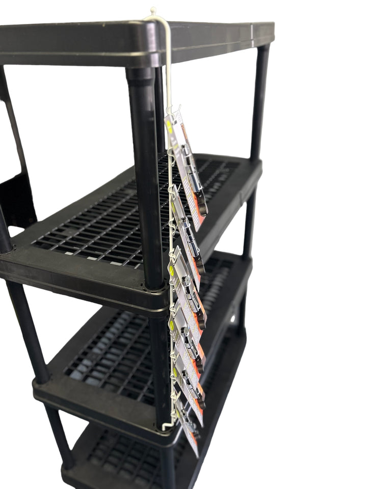 Hanging Merchandise Stands-with White Metal Clips