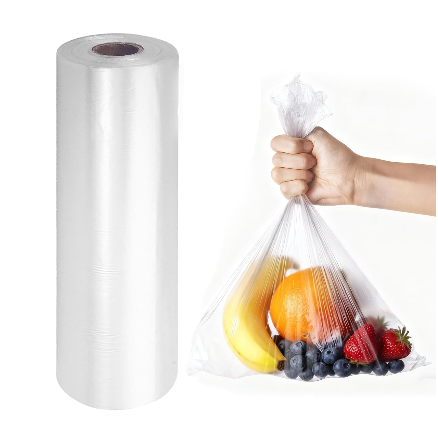 Clear Food Bag 10.5" x 20" 1.5mil, 4 Rolls/Case (1600/Case)