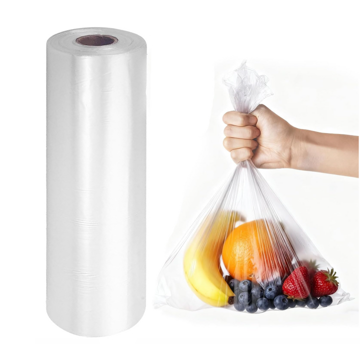 Clear Food Bag 10.5" x 20" 1.5mil, 4 Rolls/Case (1600/Case)