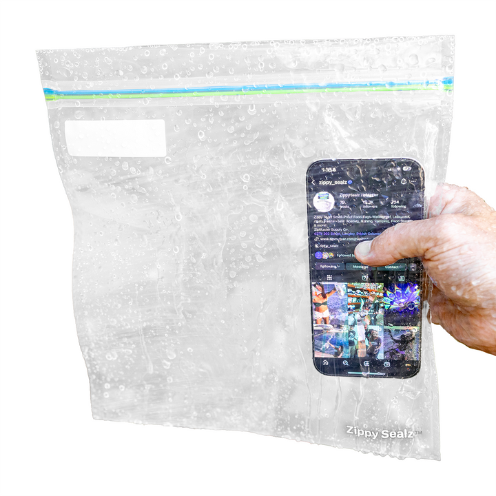 Zippy Sealz V 2.0 Smell Proof, Waterproof, Leakproof Floating Storage Bags 50 Bags/Box