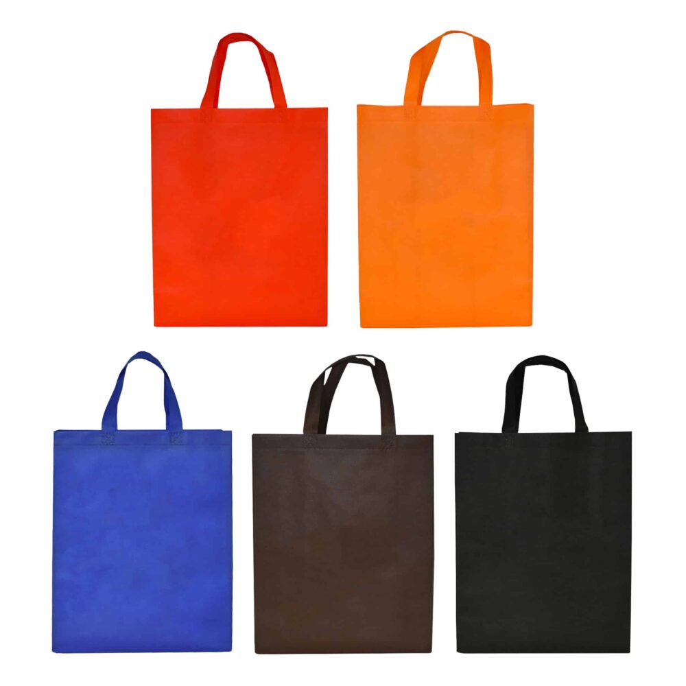 Reusable Shopping Bags - Mixed Colours red, orange, blue ,brown & black