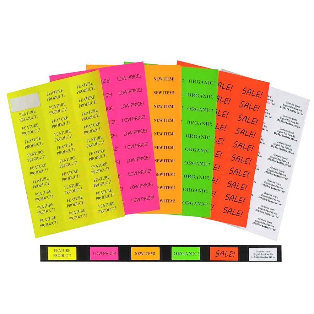 Easy Peel  Assorted Coloured Sticker Labels      Case B