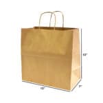 Paper Shopping Bags with Twisted Handles    Kraft  Case paper bags B