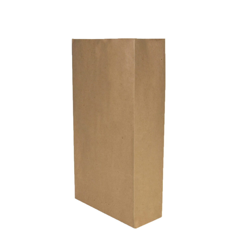 Kraft paper Bags #5 5.25" x 3.25" x 11" Flat Bottom