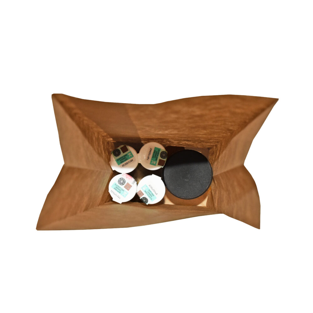 Kraft paper Bags #5 5.25" x 3.25" x 11" Flat Bottom